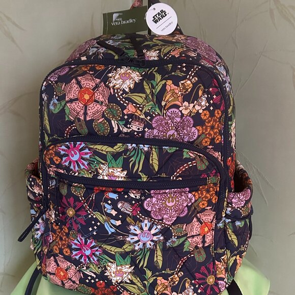 VERA BRADLEY STAR WARS BANCROFT BACKPACK:NWT POWER THE FORCE FLORAL main image 3